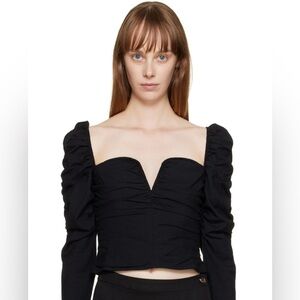 Reformation Black Ivy Top